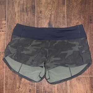 camo lululemon shorts